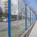 green coated wire mesh fence